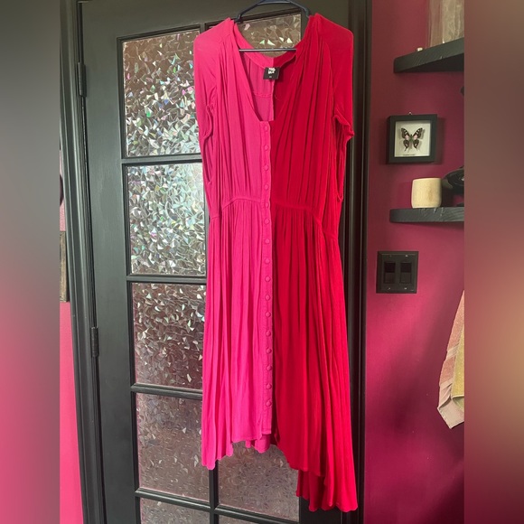 Tamara Malas Penelope Dress Hot Pink/Cherry 6/8 M/L Like New - Picture 4 of 6